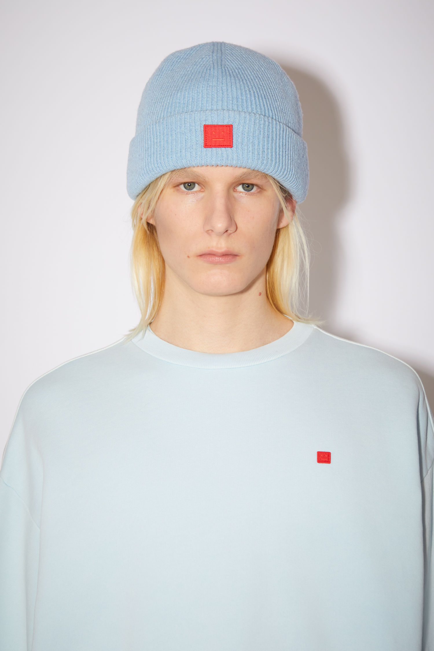 Acne Studios - Rib knit beanie - Powder 