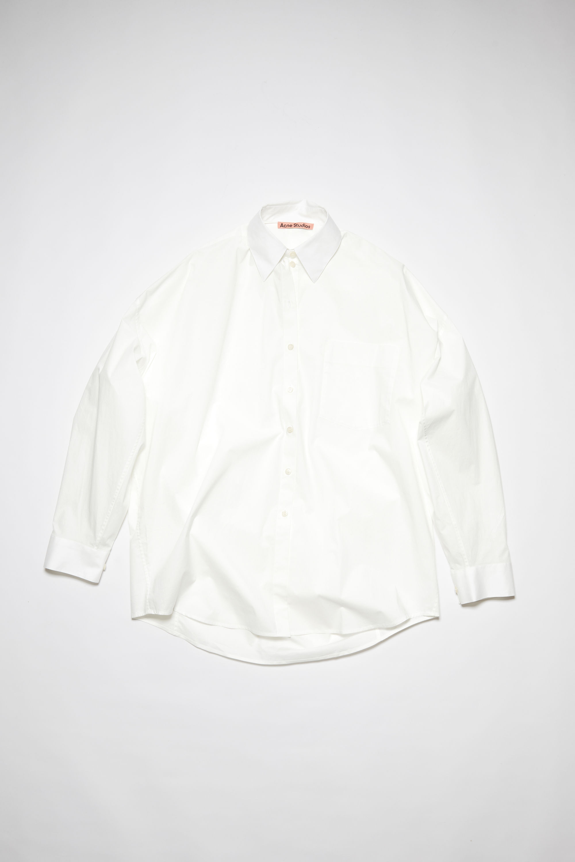 Acne Studios Long Sleeve Shirt In Optic White