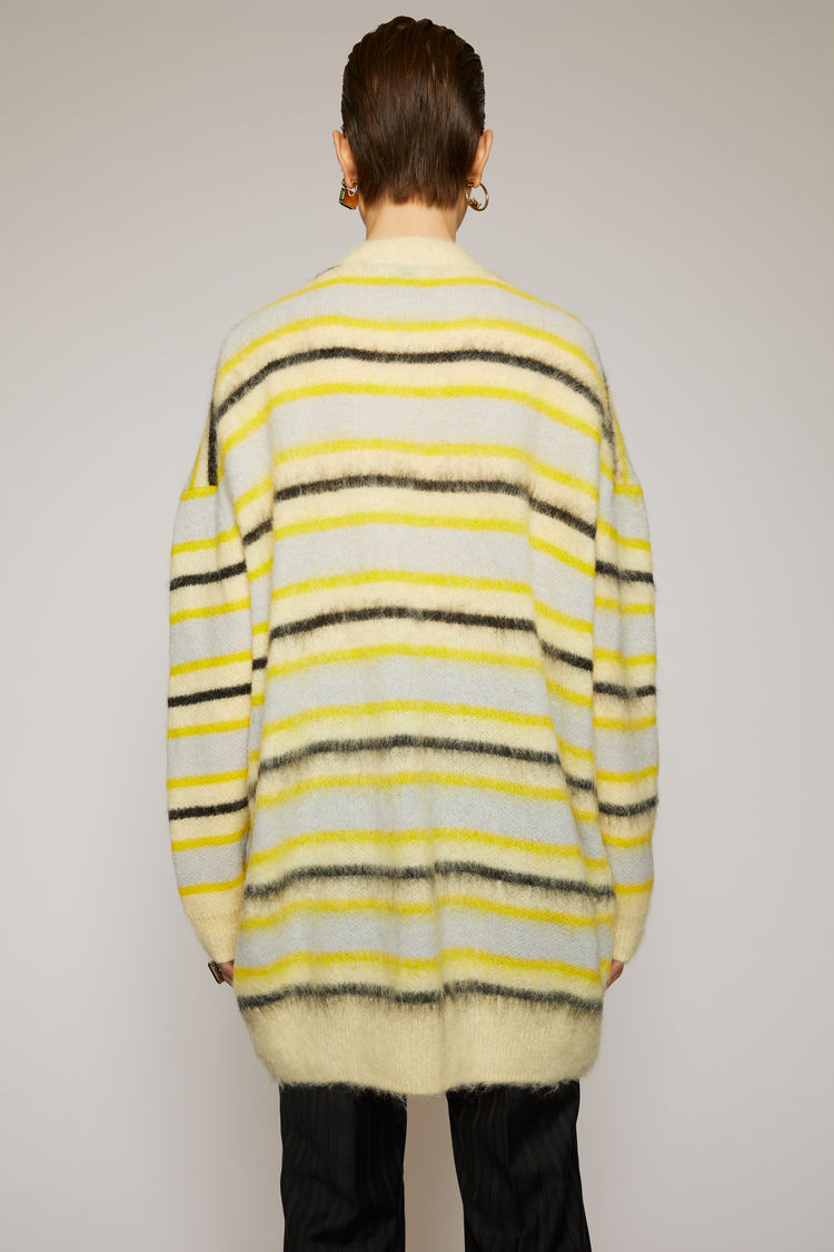 ACNE STUDIOS Striped cardigan Yellow/multi