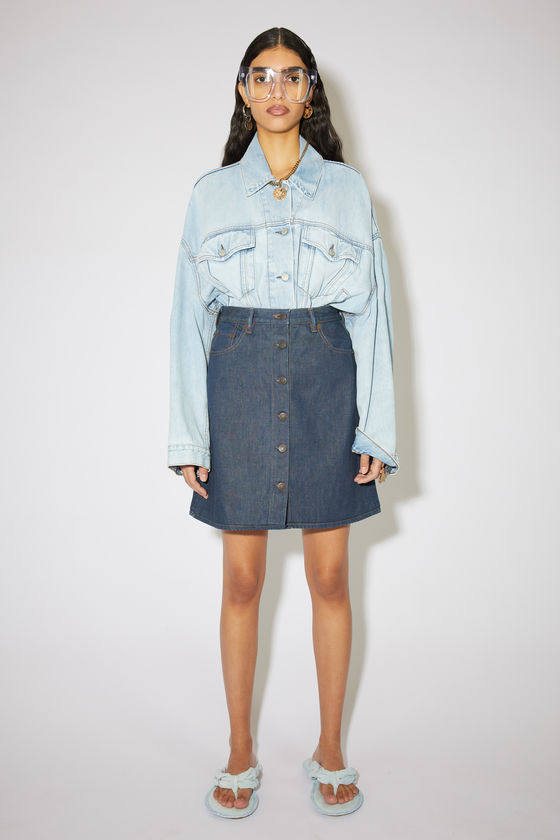 FN-WN-SKIR000273, Indigo blue