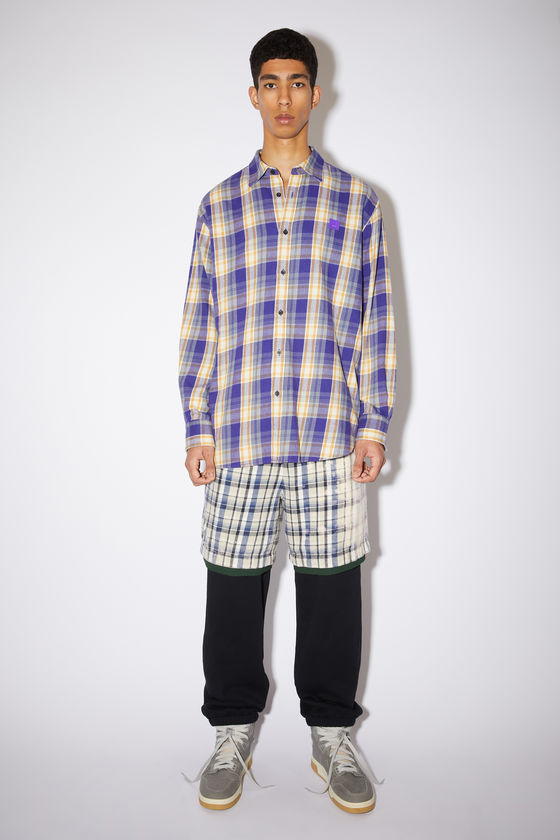 FA-UX-SHIR000022, Purple/mustard yellow