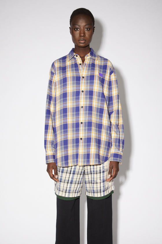 FA-UX-SHIR000022, Purple/mustard yellow