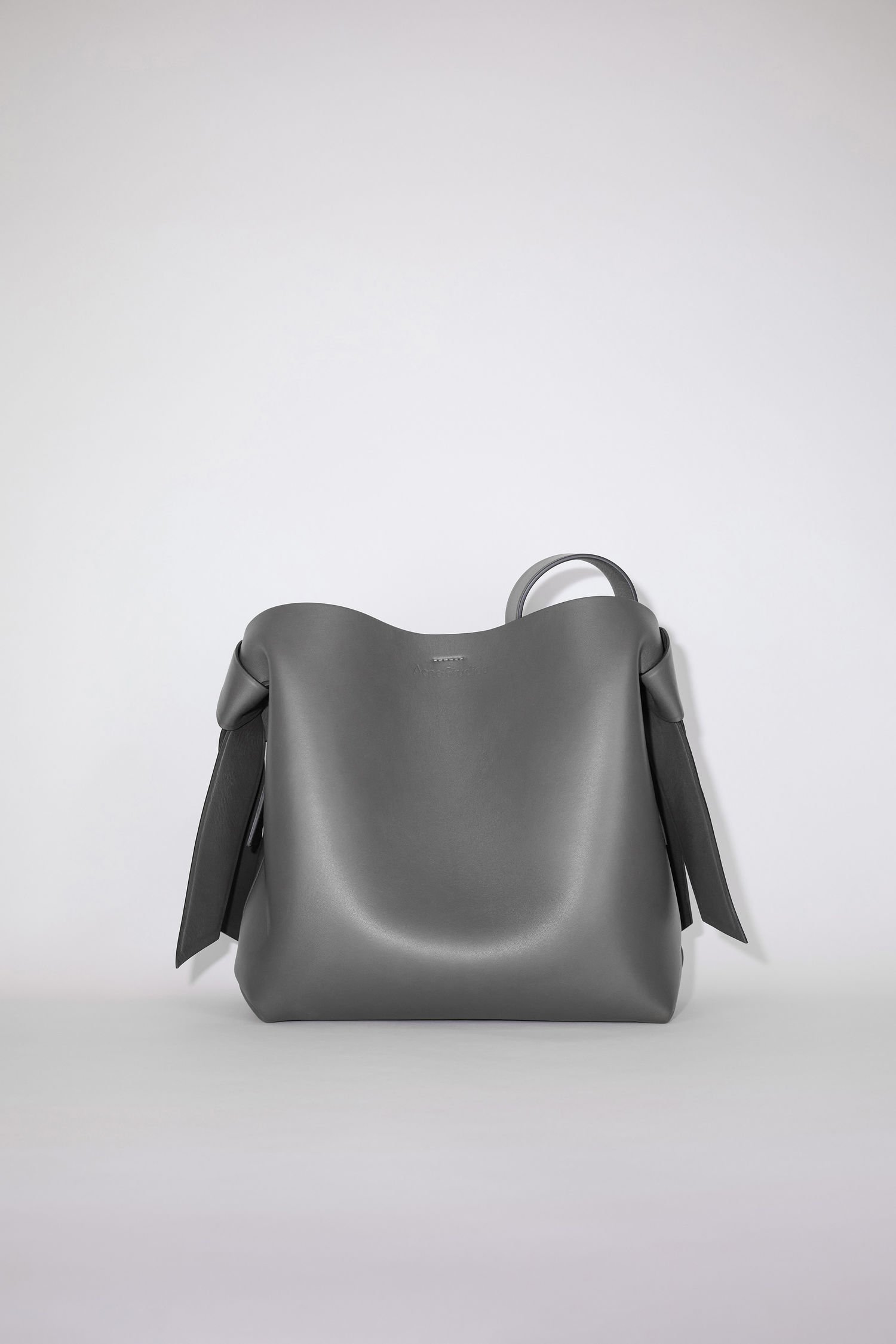 dark grey shoulder bag