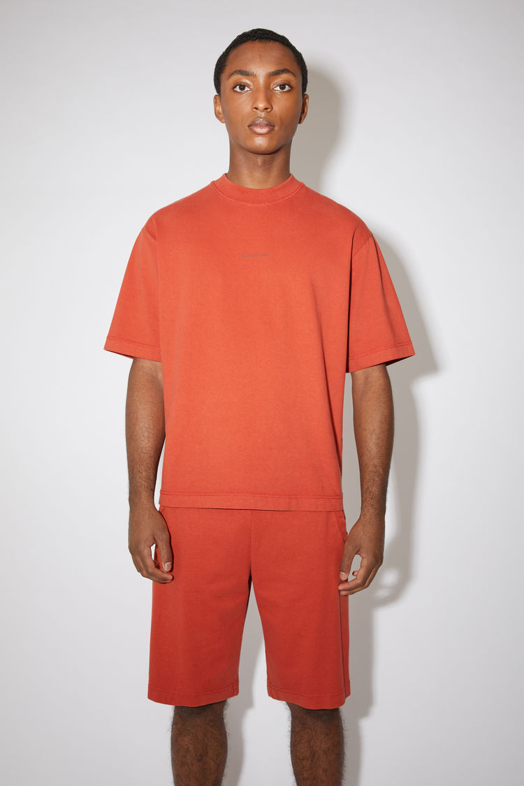 Acne Studios Printed T-shirt In Copper