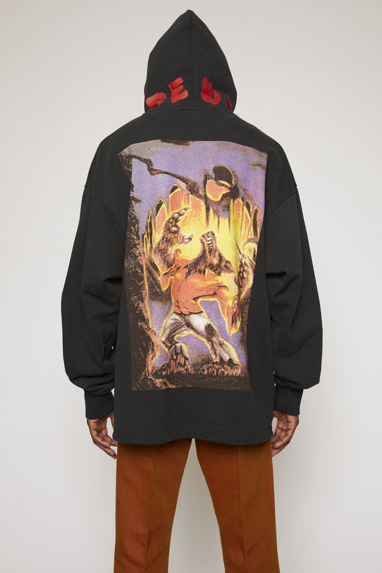Acne Studios Monster In My Pocket Oversized Graphic Hoodie In