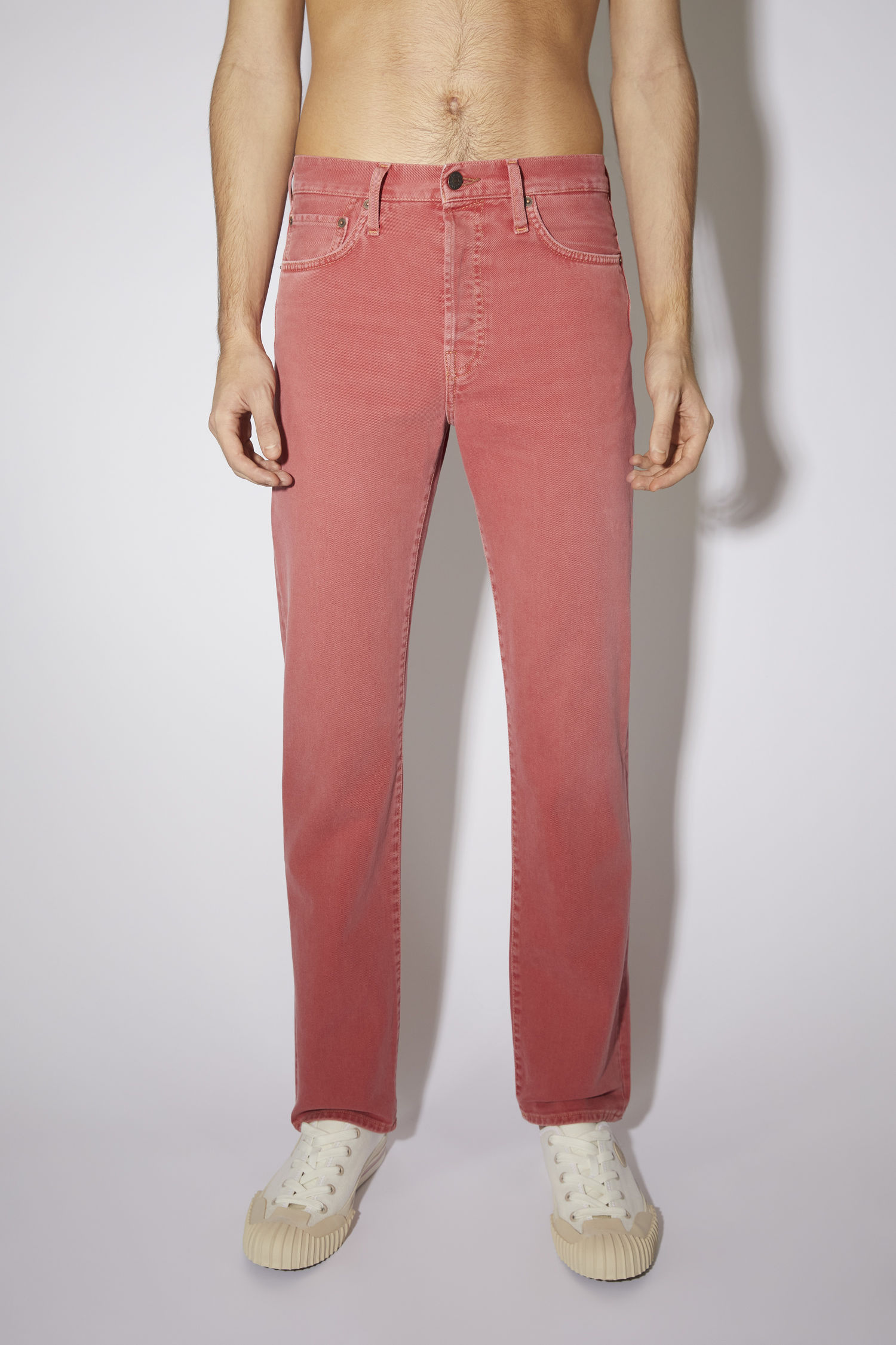아크네 스튜디오 데님 진 Acne Studios Straight fit jeans - Pink/orange