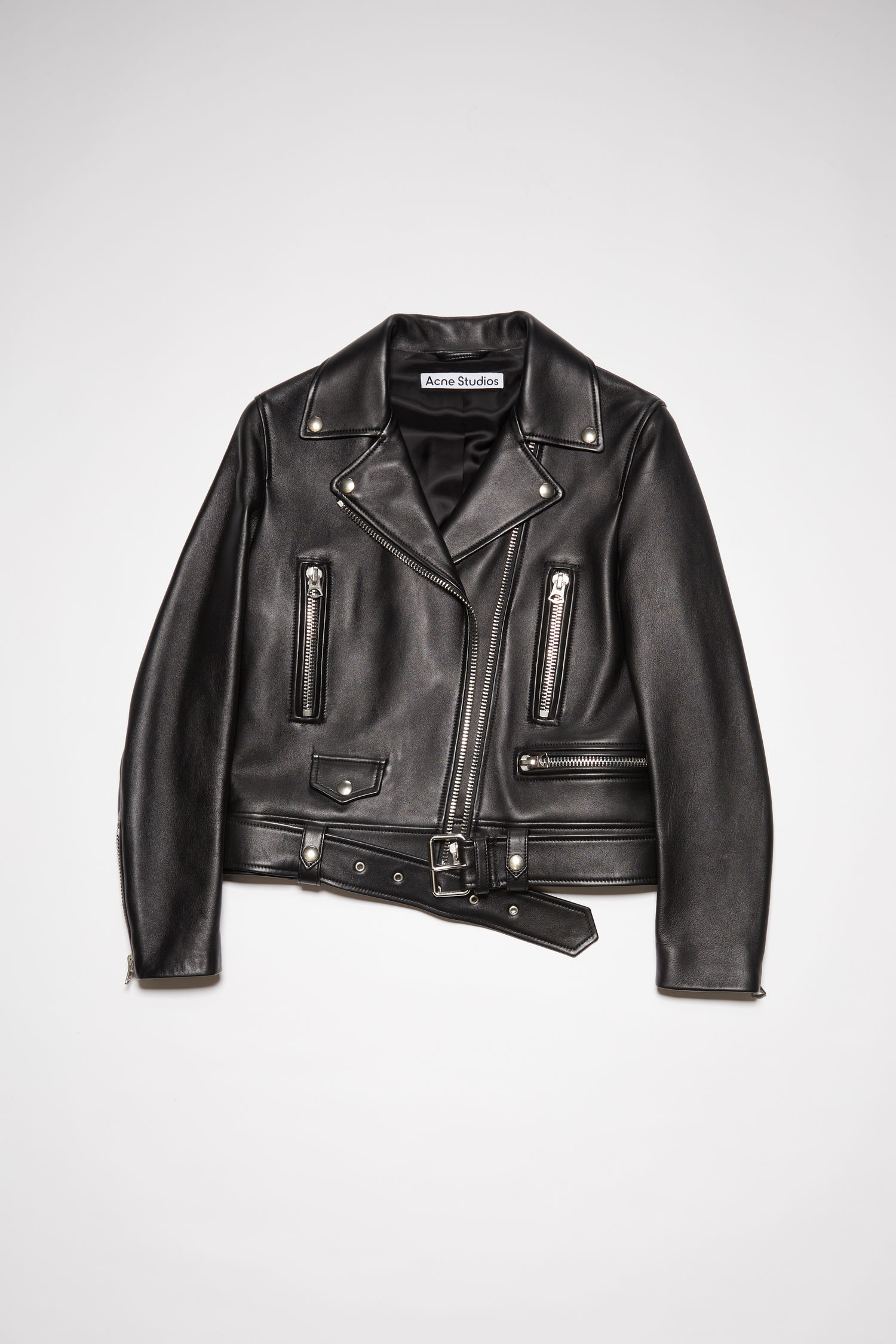 acne studios leather biker jacket