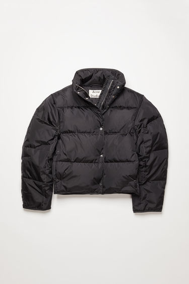 acne studios down filled coat black