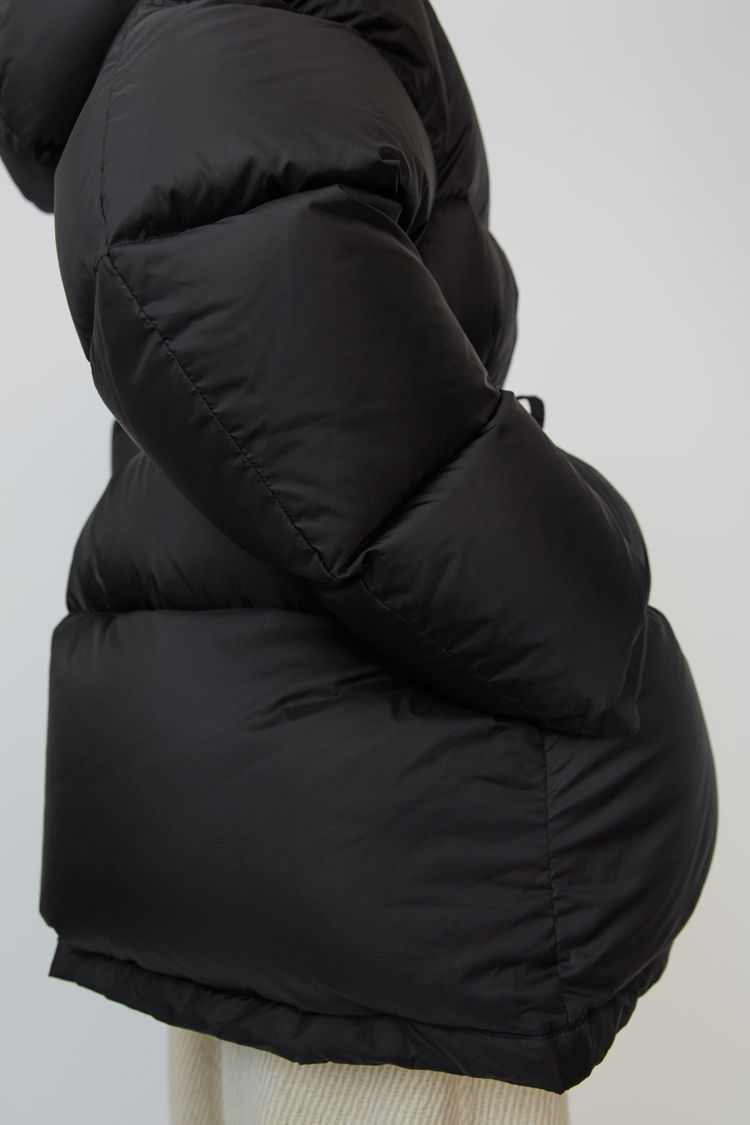 ACNE STUDIOS Hooded down jacket Black