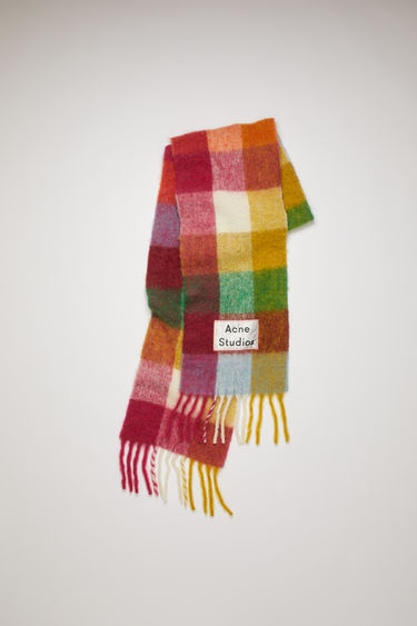 acne studios check scarf