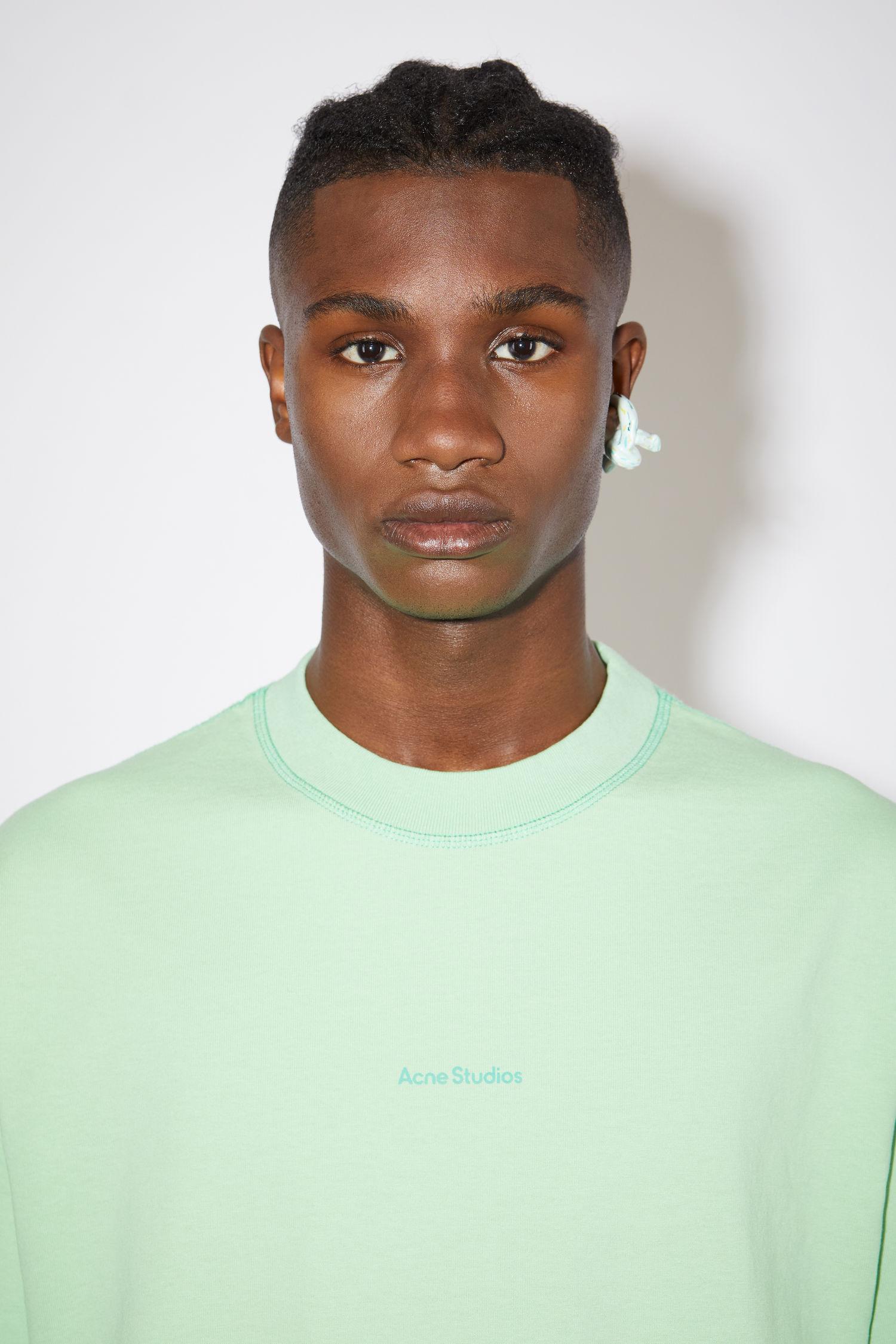 Acne Studios Printed T Shirt Mint Green