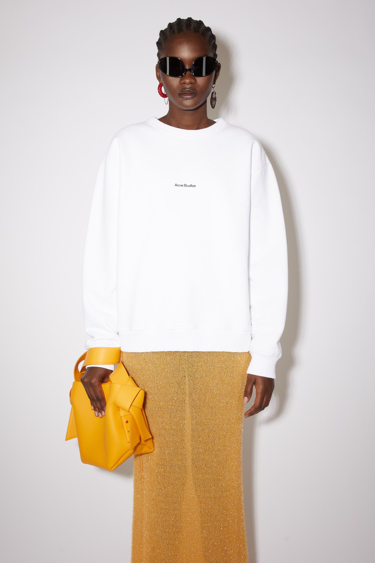 acne studios white sweatshirt