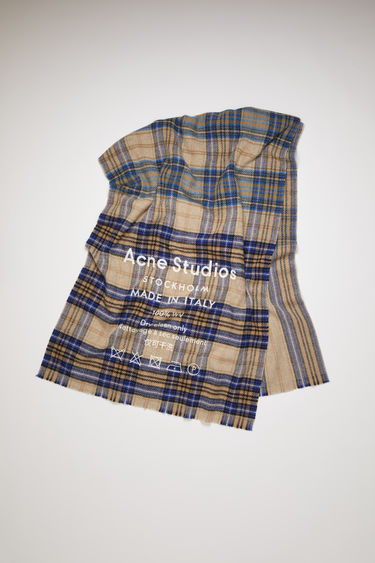 acne studios plaid scarf