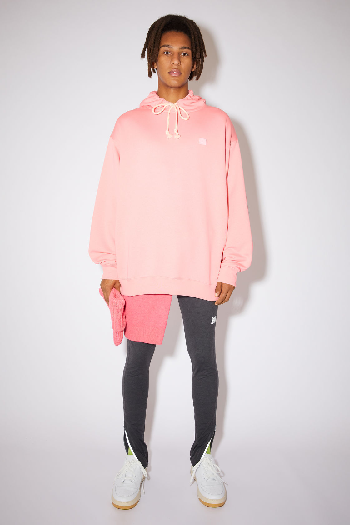 Acne Studios Oversized hooded sweatshirt Blush pink