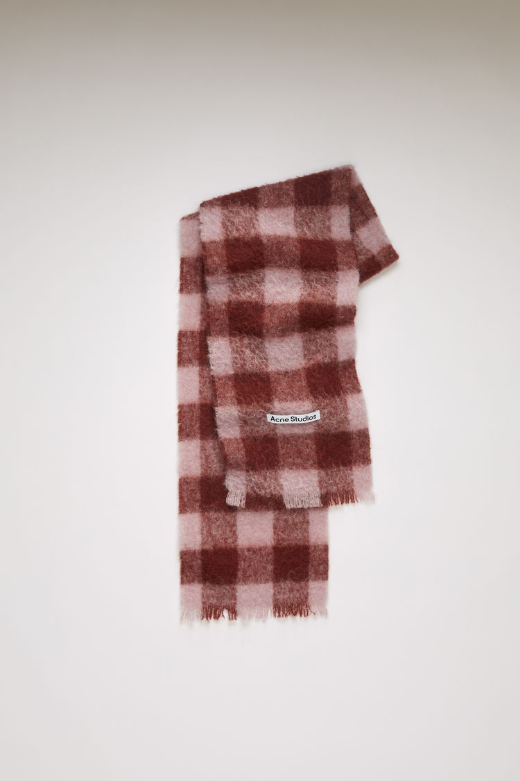 acne studios scarf pink