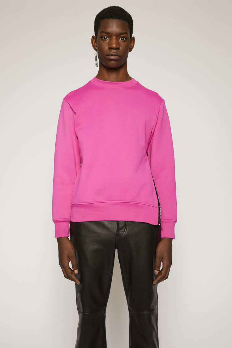 Acne Studios Logo-zip Sweatshirt Magenta Pink | ModeSens Acne Studios Logo-zip Sweatshirt Magenta Pink | ModeSens