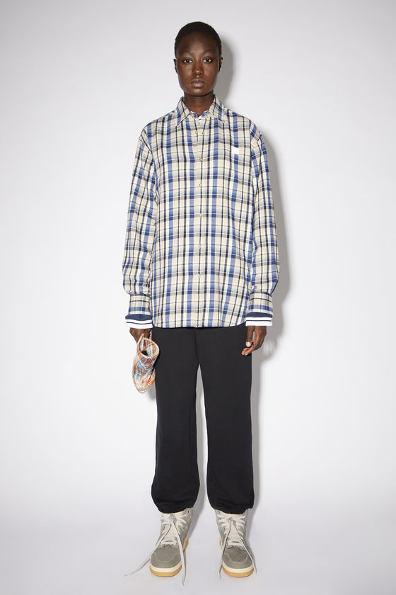 FA-UX-SHIR000022, Oat beige/blue