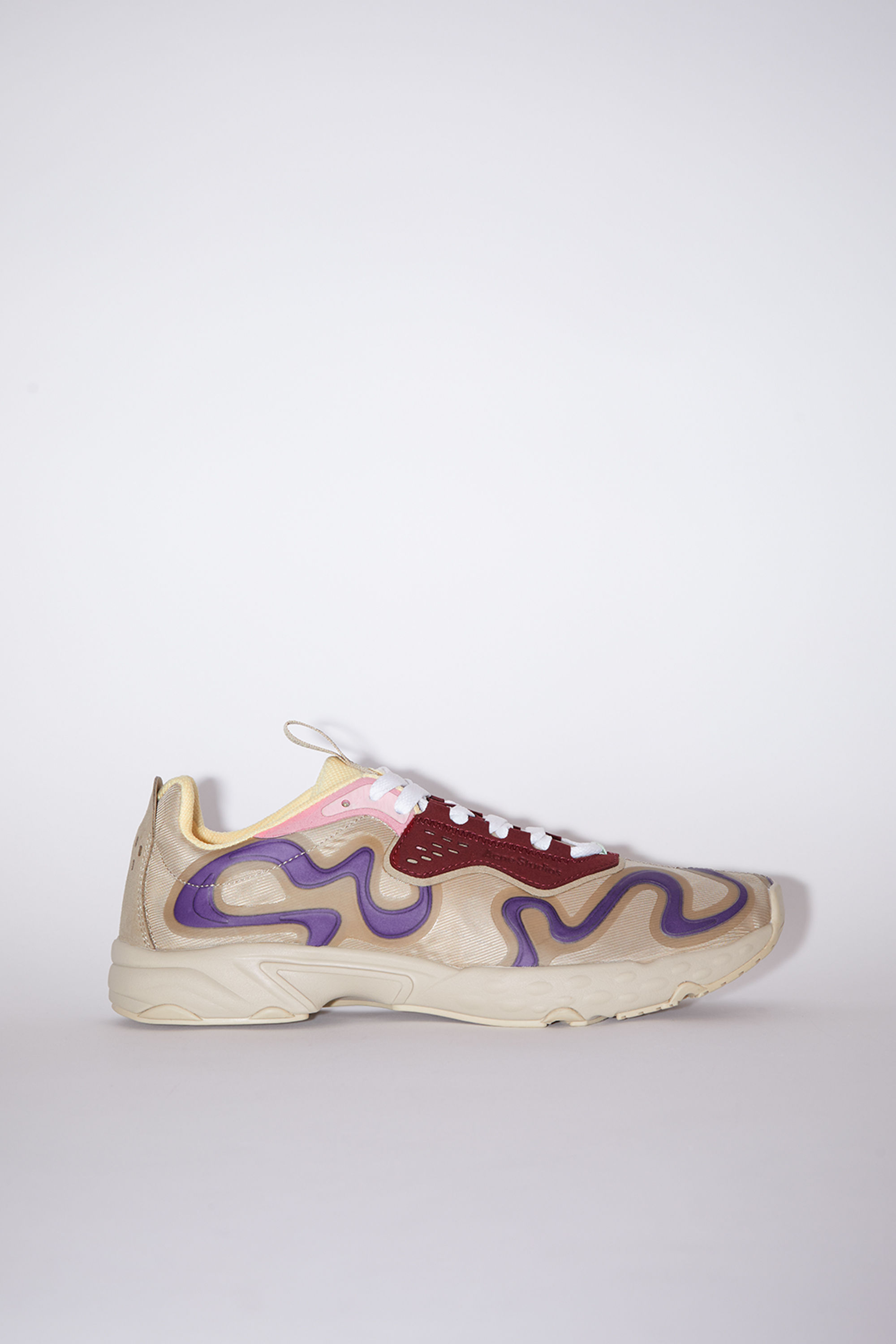 ACNE STUDIOS RIBBON LOGO LACE-UP SNEAKERS