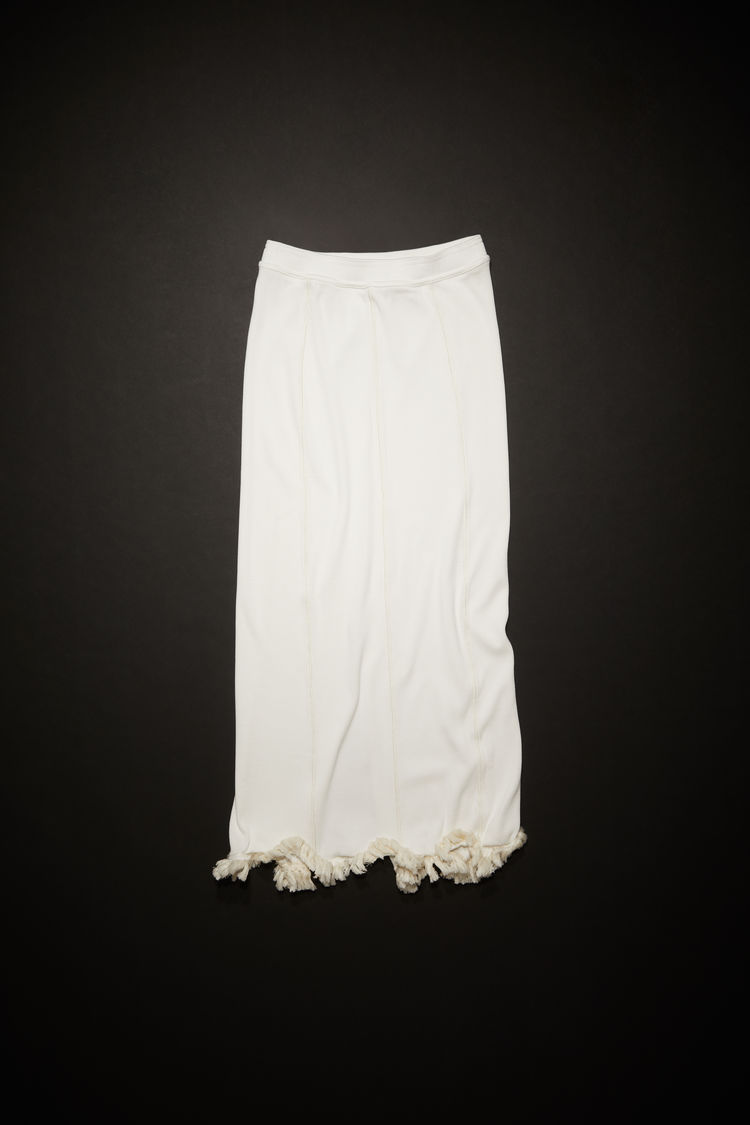 Acne Studios Tassel Pencil Skirt In White