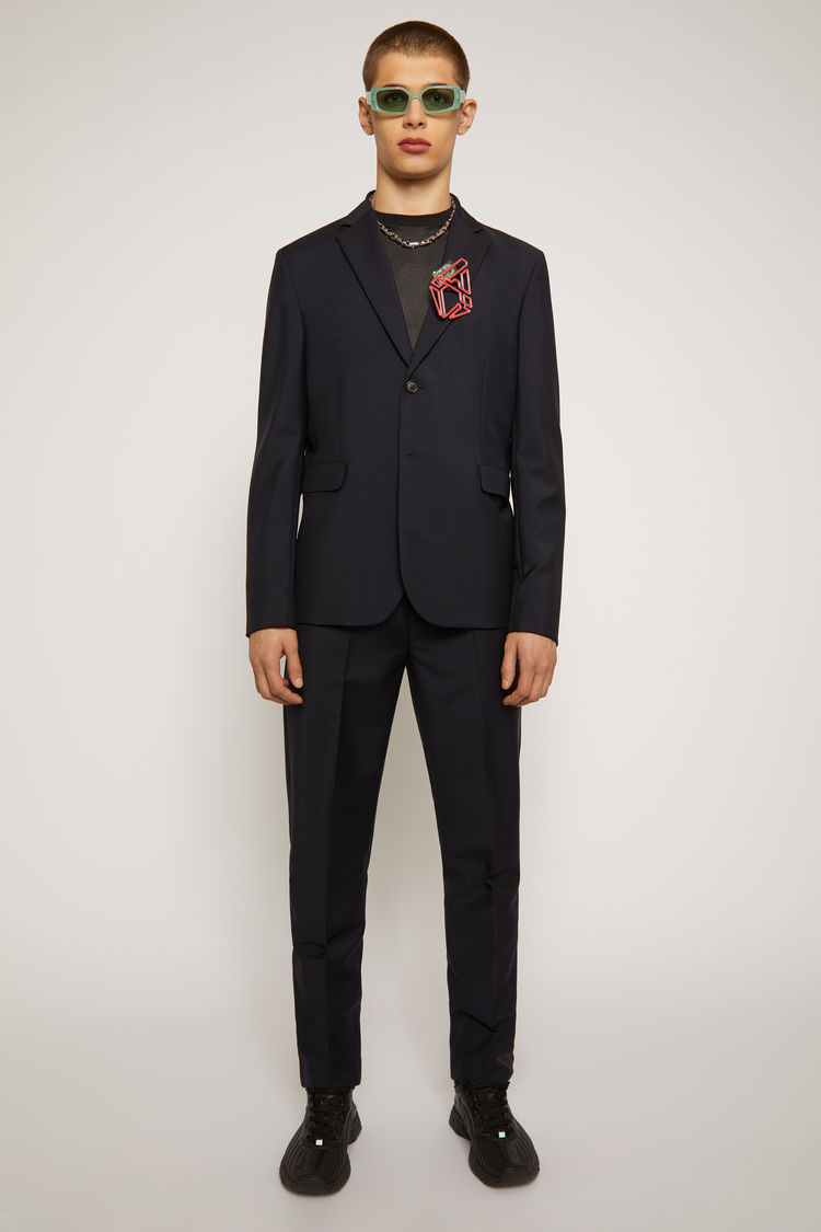 navy slim fit suit