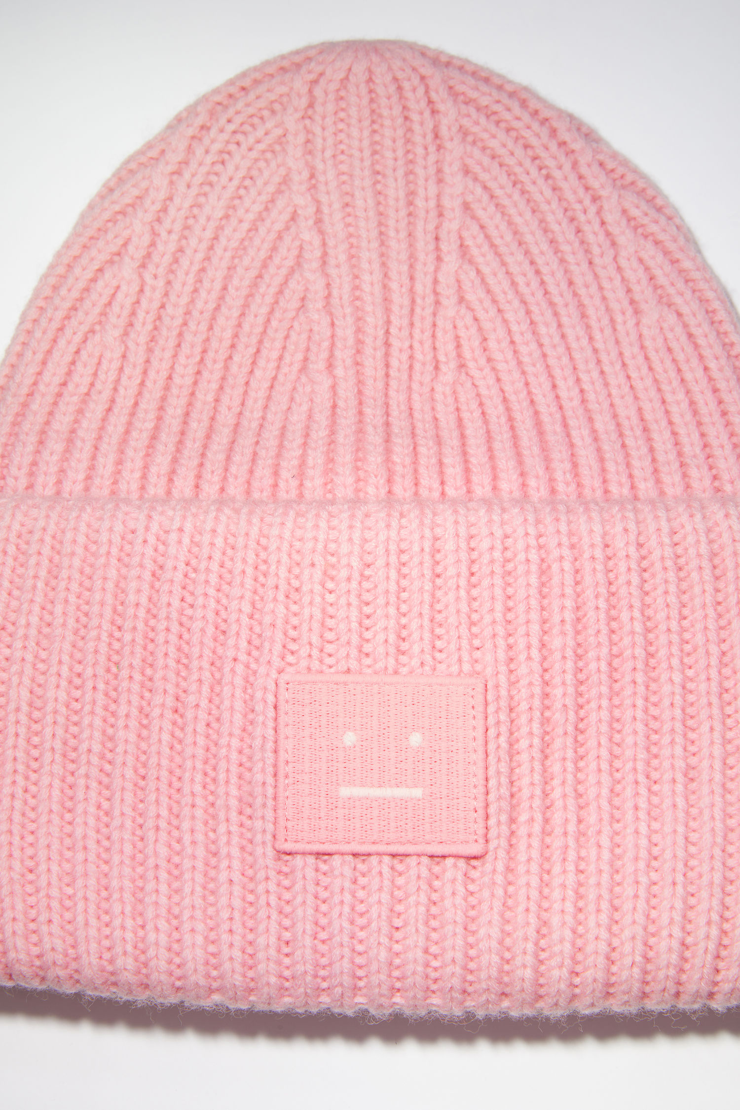 Acne Studios Wool Ribbed Beanie in Pink Womens Accessories Hats 