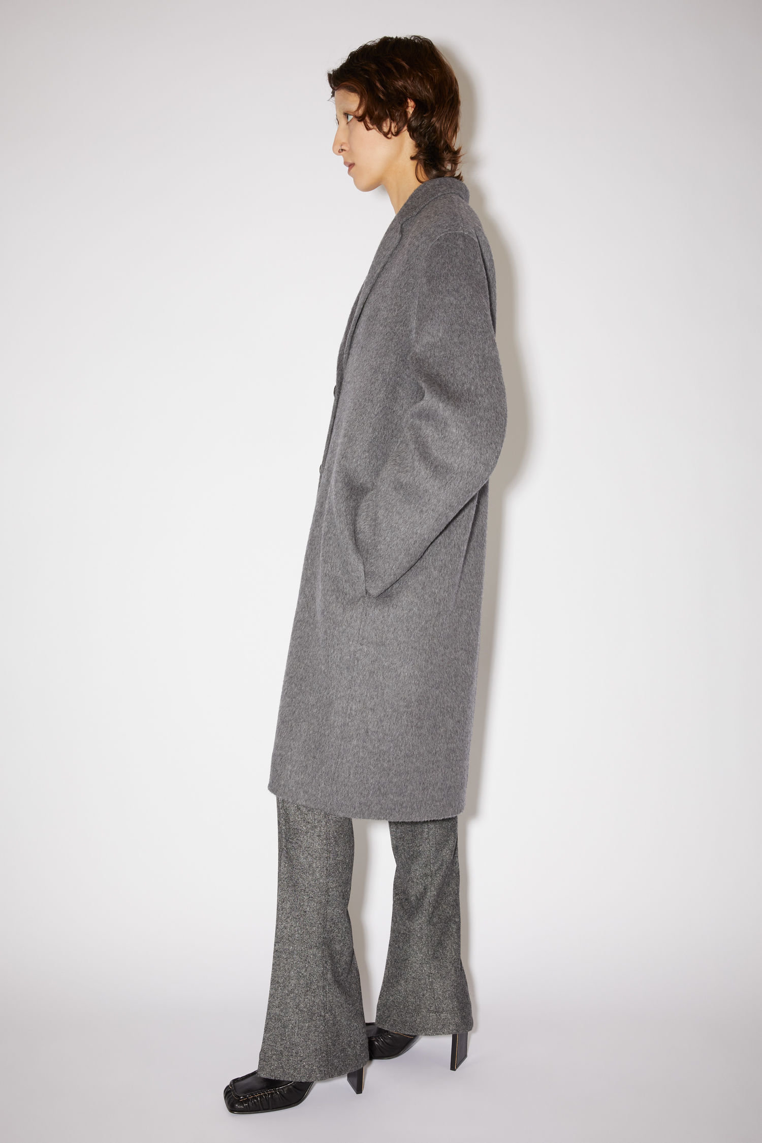 acne studios grey coat
