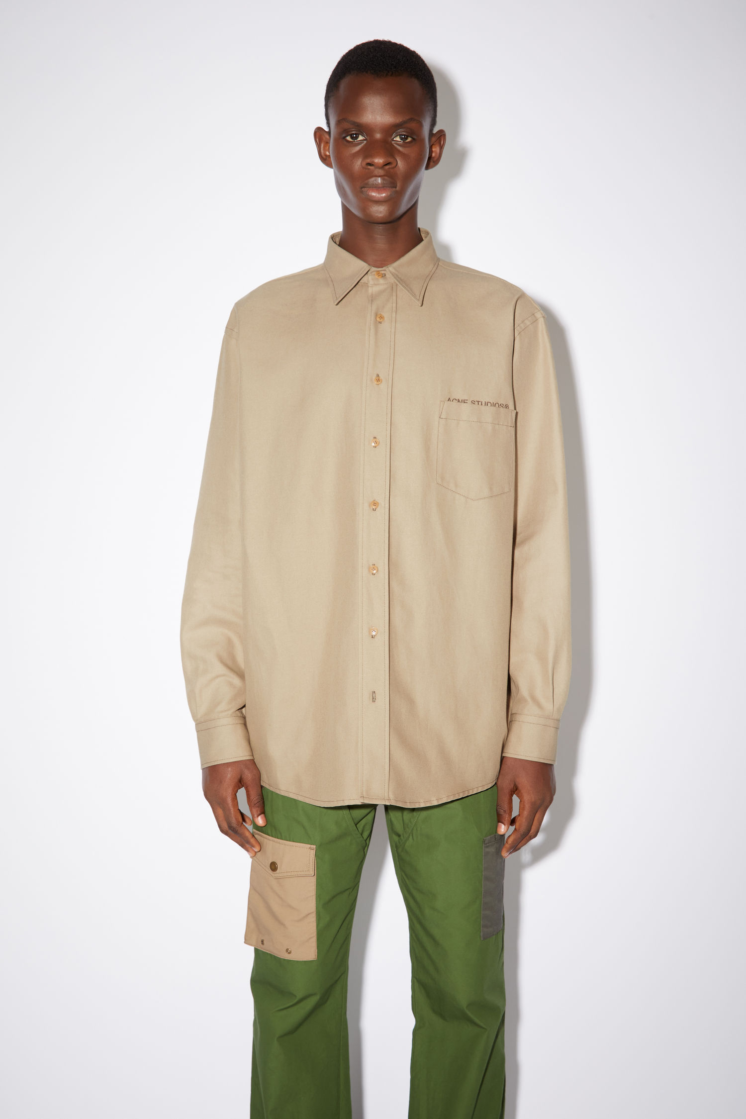 Acne Studios - Linen blend shirt - Beige