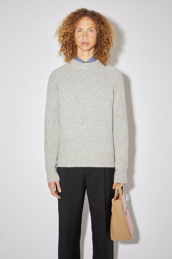 FN-MN-KNIT000235, Light Grey Melange