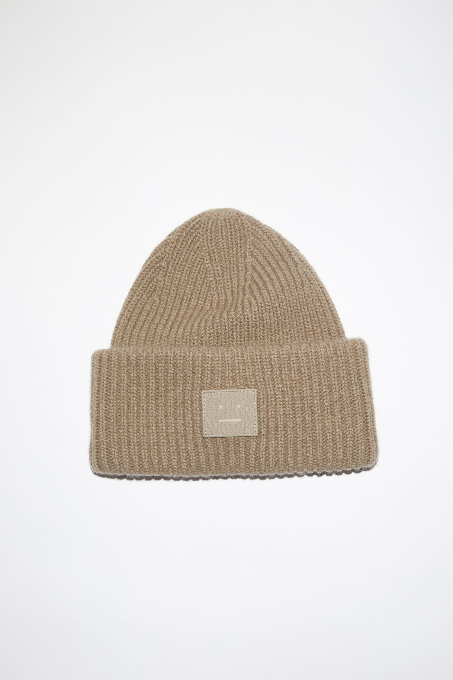 Acne Studios - Face logo beanie - Mink 