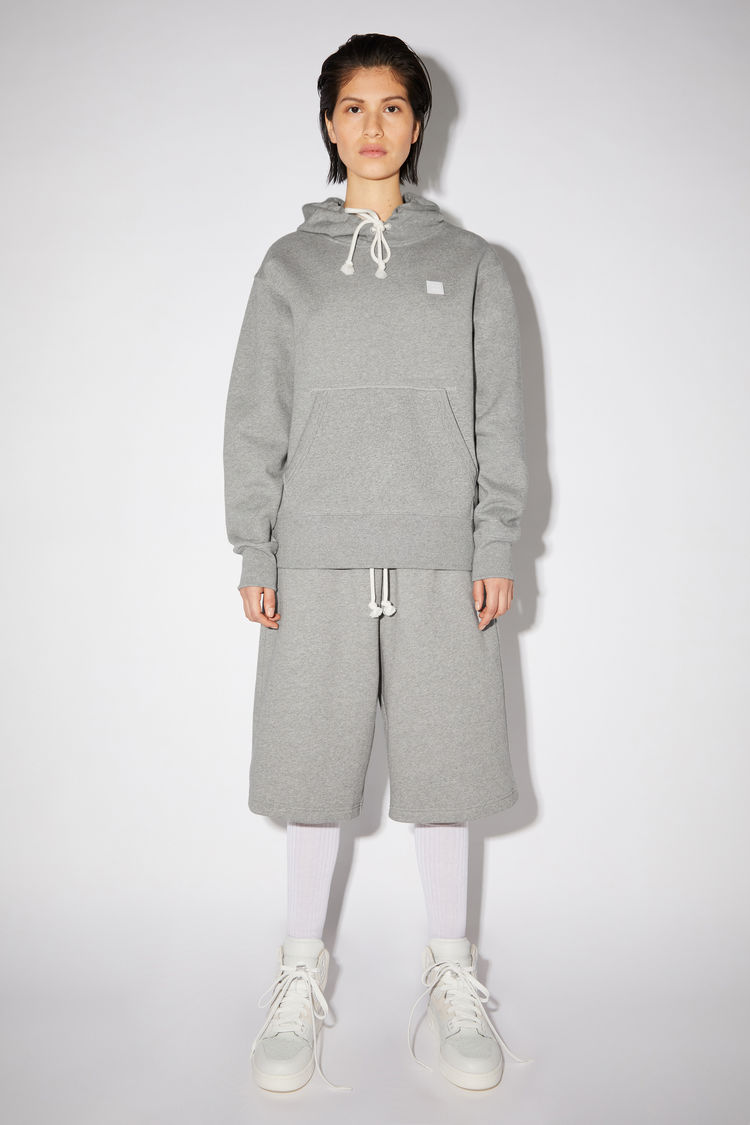 Acne Studios Hooded Sweatshirt In Light Grey Melange