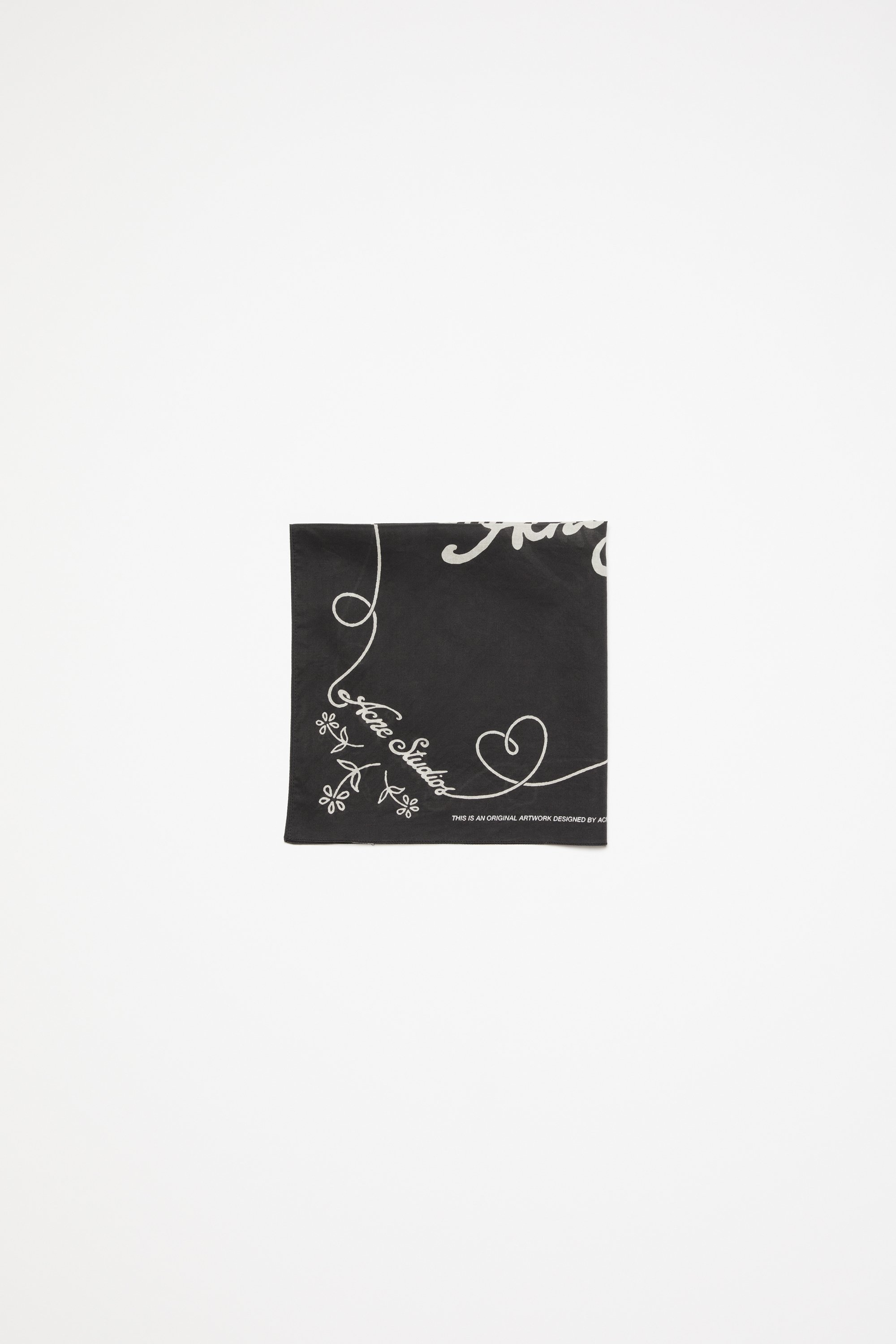 Acne Studios Light Print Scarf In Black,white