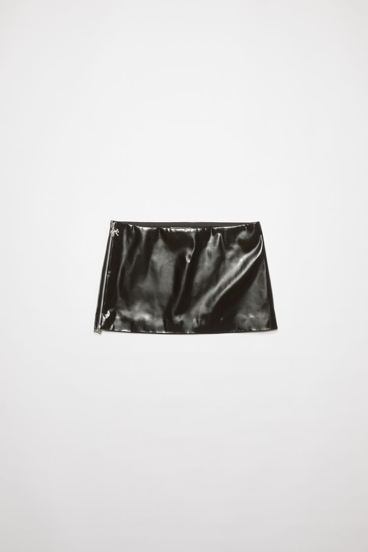 Acne Studios Zippered Mini Skirt In Black