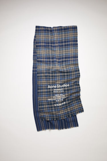 acne studios plaid scarf