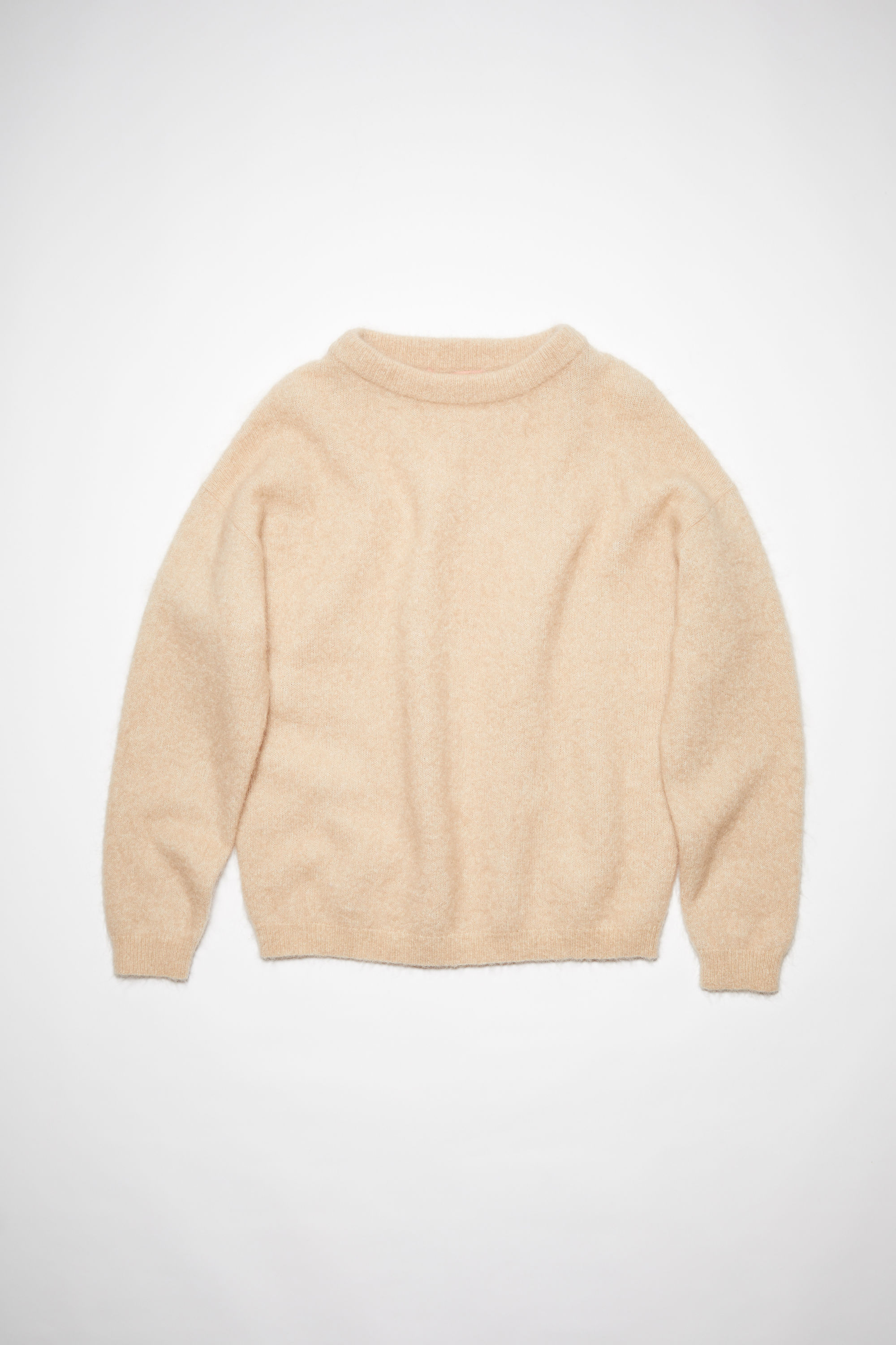 Acne Studios Crew Neck Jumper In Warm Beige | ModeSens