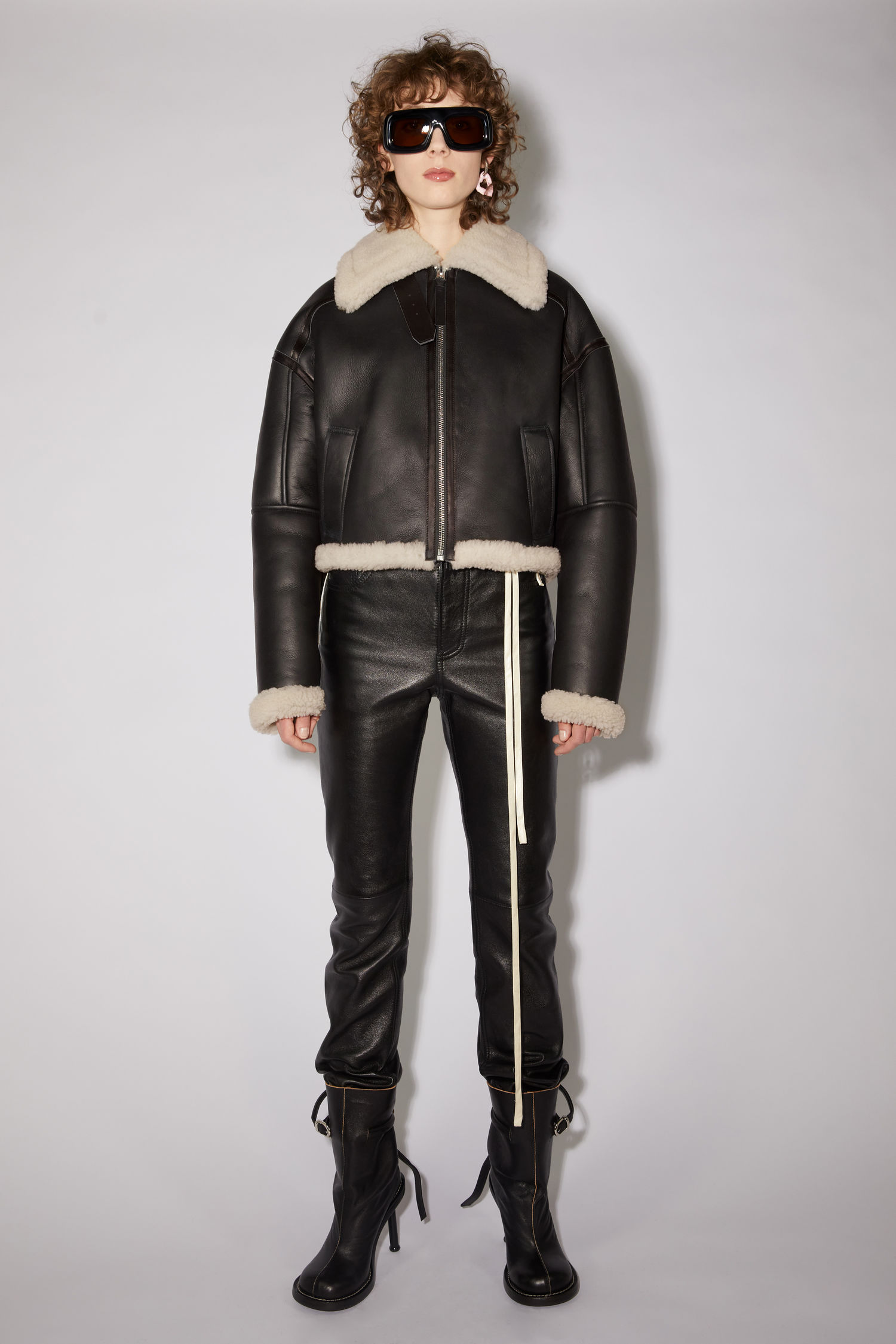 off white shearling
