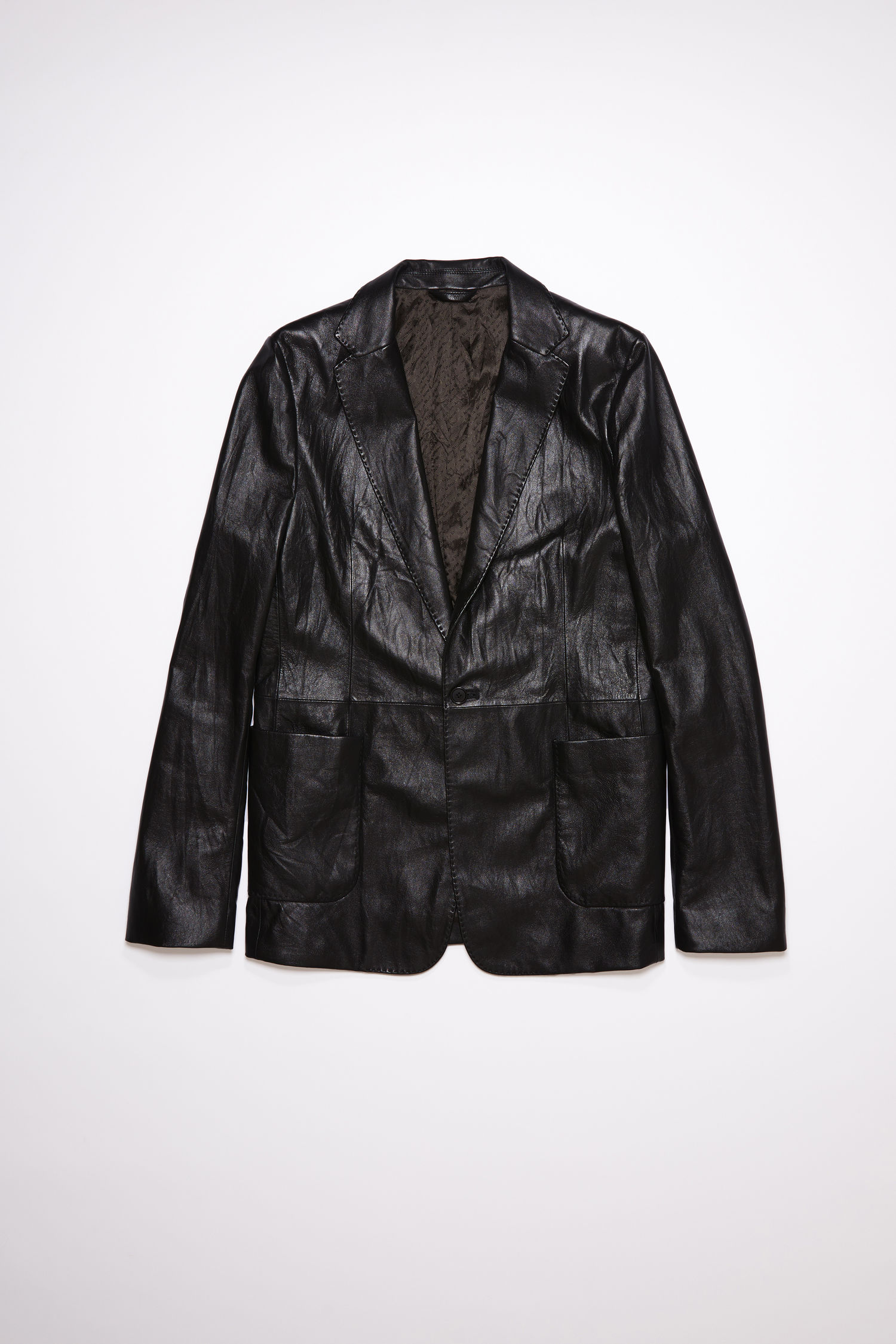 acnestudios.com | Leather suit jacket