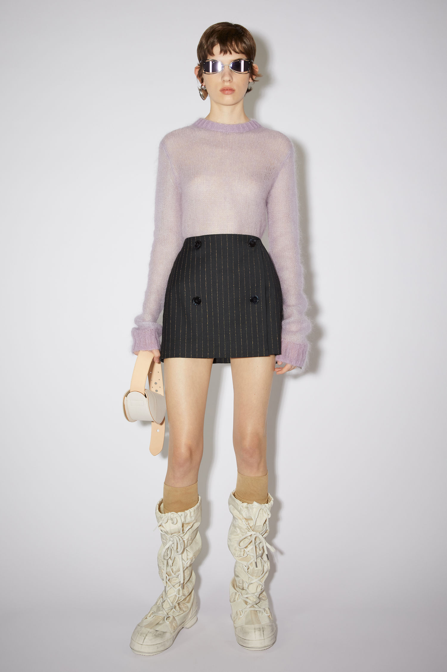 Acne Studios - Tailored mini skirt - Black