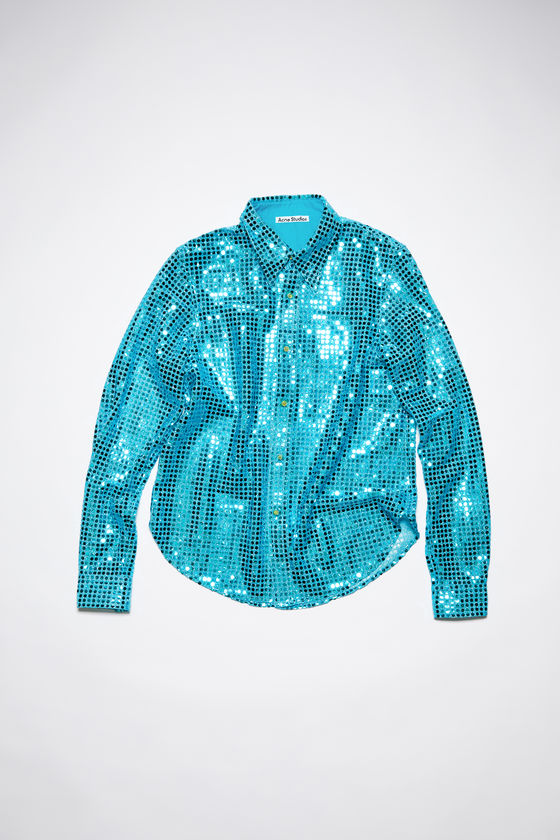 FN-MN-SHIR000558, Turquoise blue