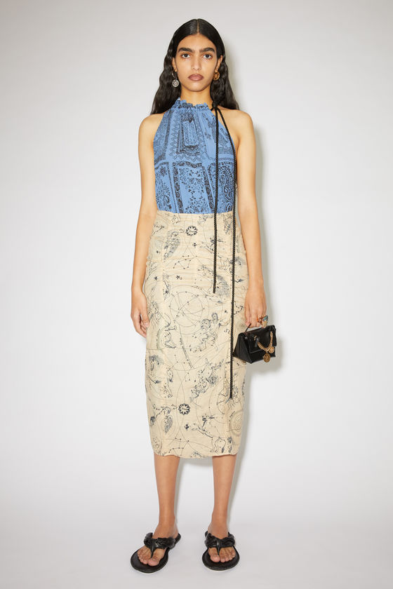 FN-WN-SKIR000279, Ecru beige