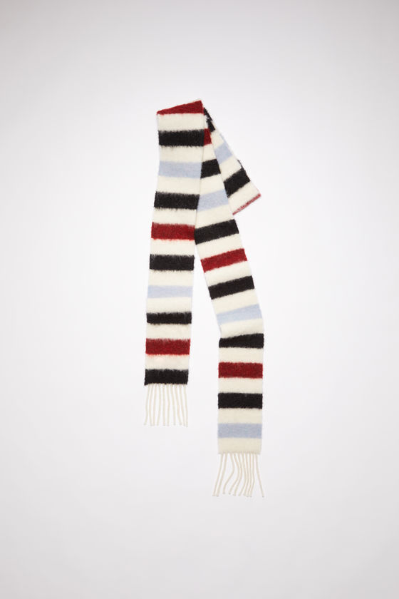 VTG Style Striped Stripy Woolly Scarf 3 Colours BNWT NEW 