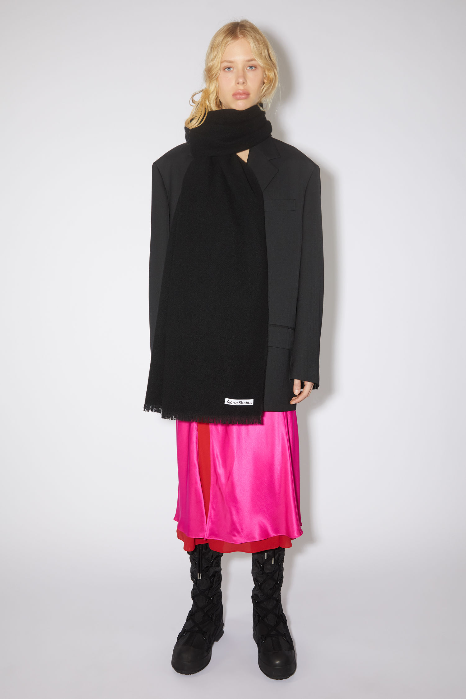 acne studios scarf black