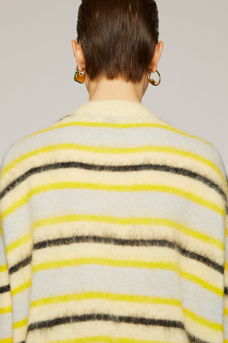 ACNE STUDIOS Striped cardigan Yellow/multi