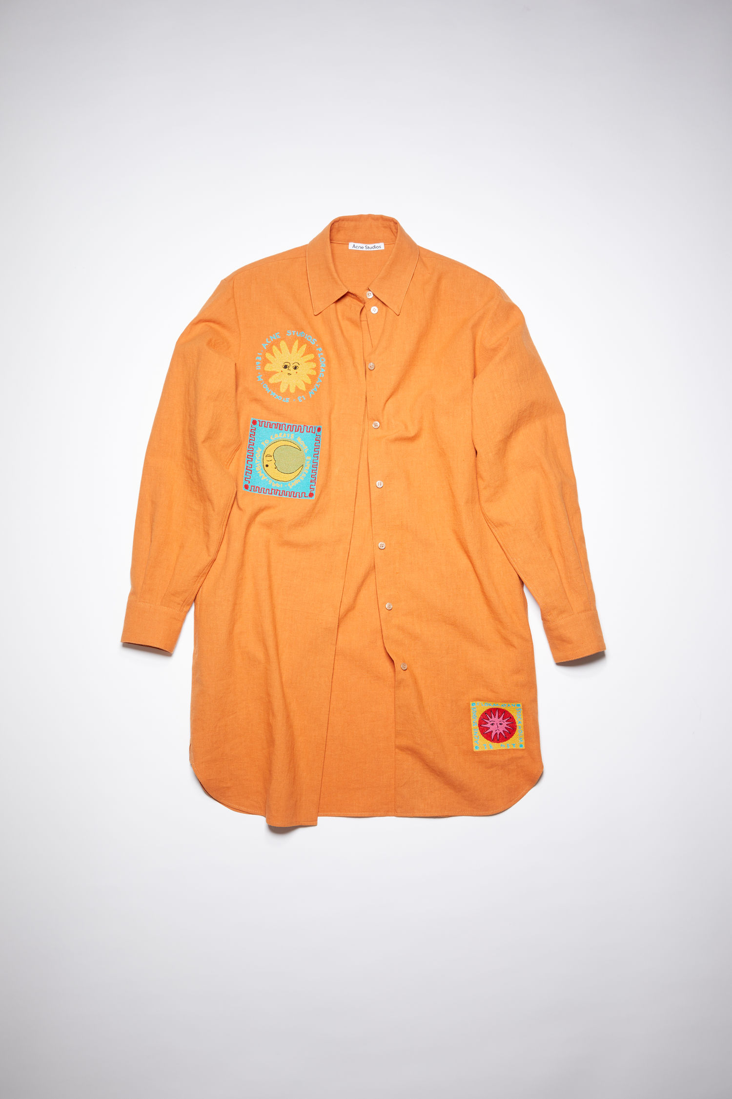 acne button down dress