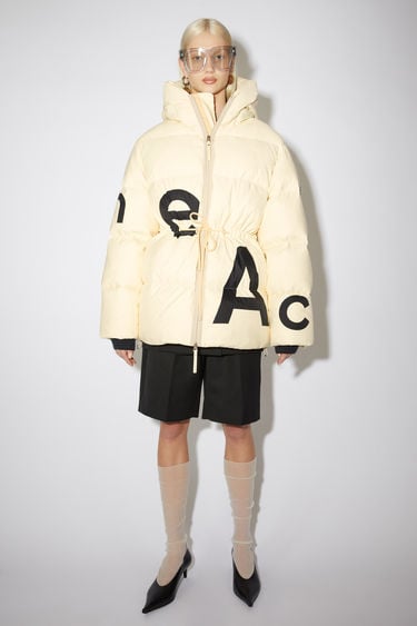 acne studios down filled coat black