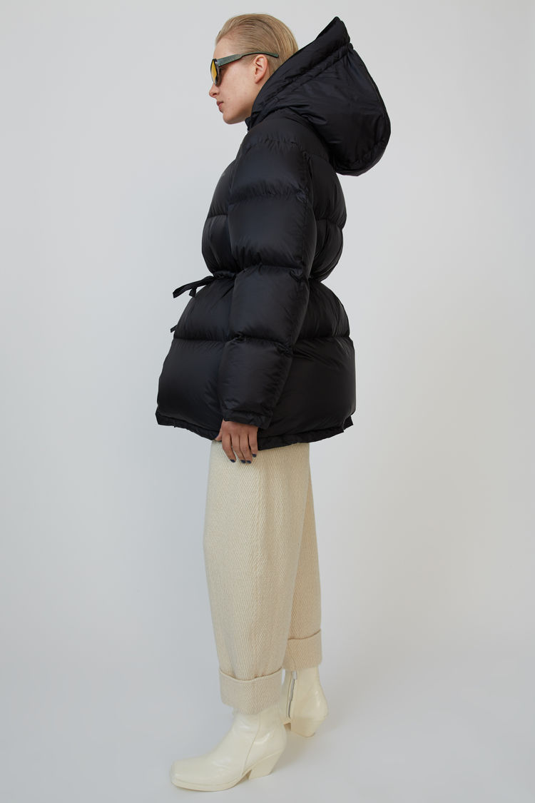 ACNE STUDIOS Hooded down jacket Black