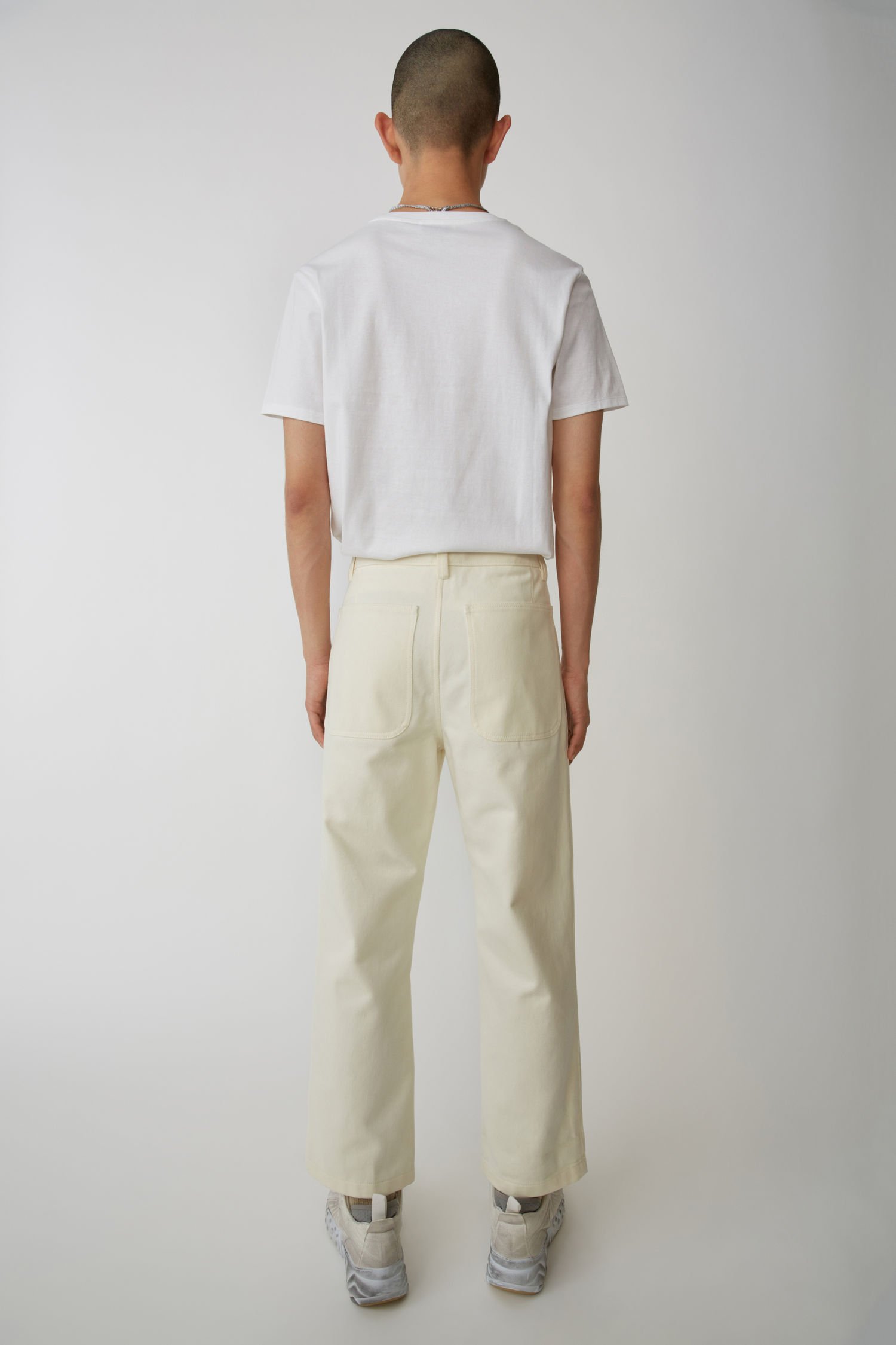 ACNE STUDIOS Workwear trousers ivory white