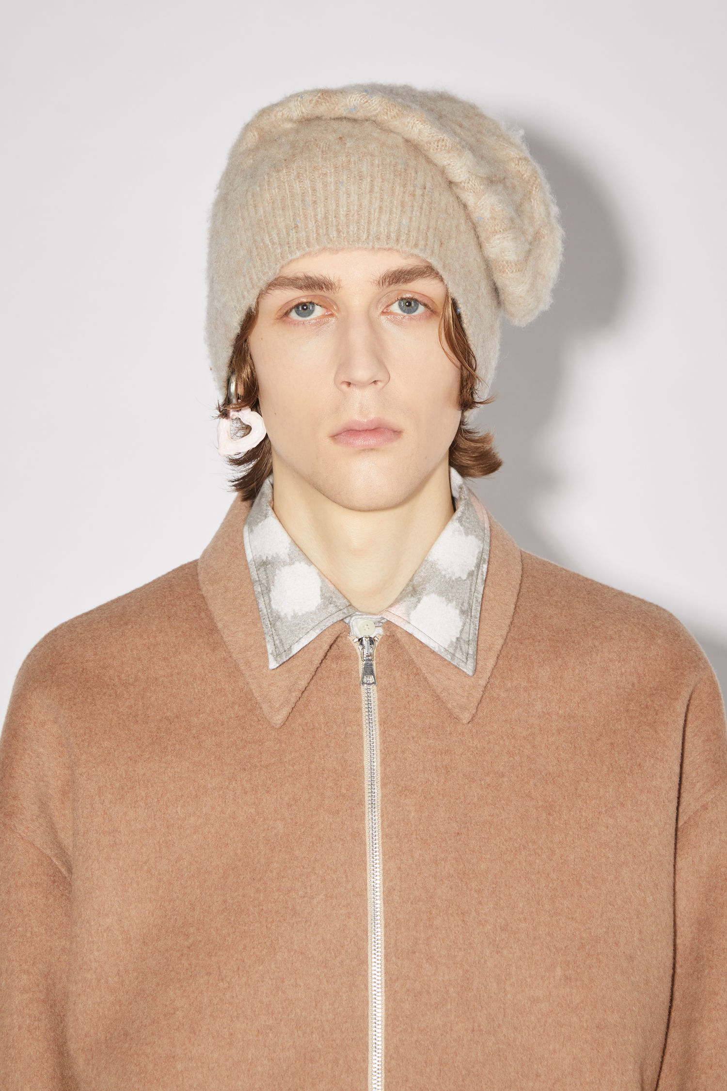 Acne Studios - Cable knit beanie hat 