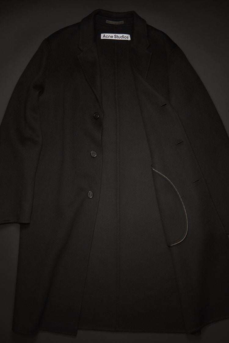 Acne Studios Double-faced Wool Coat Black