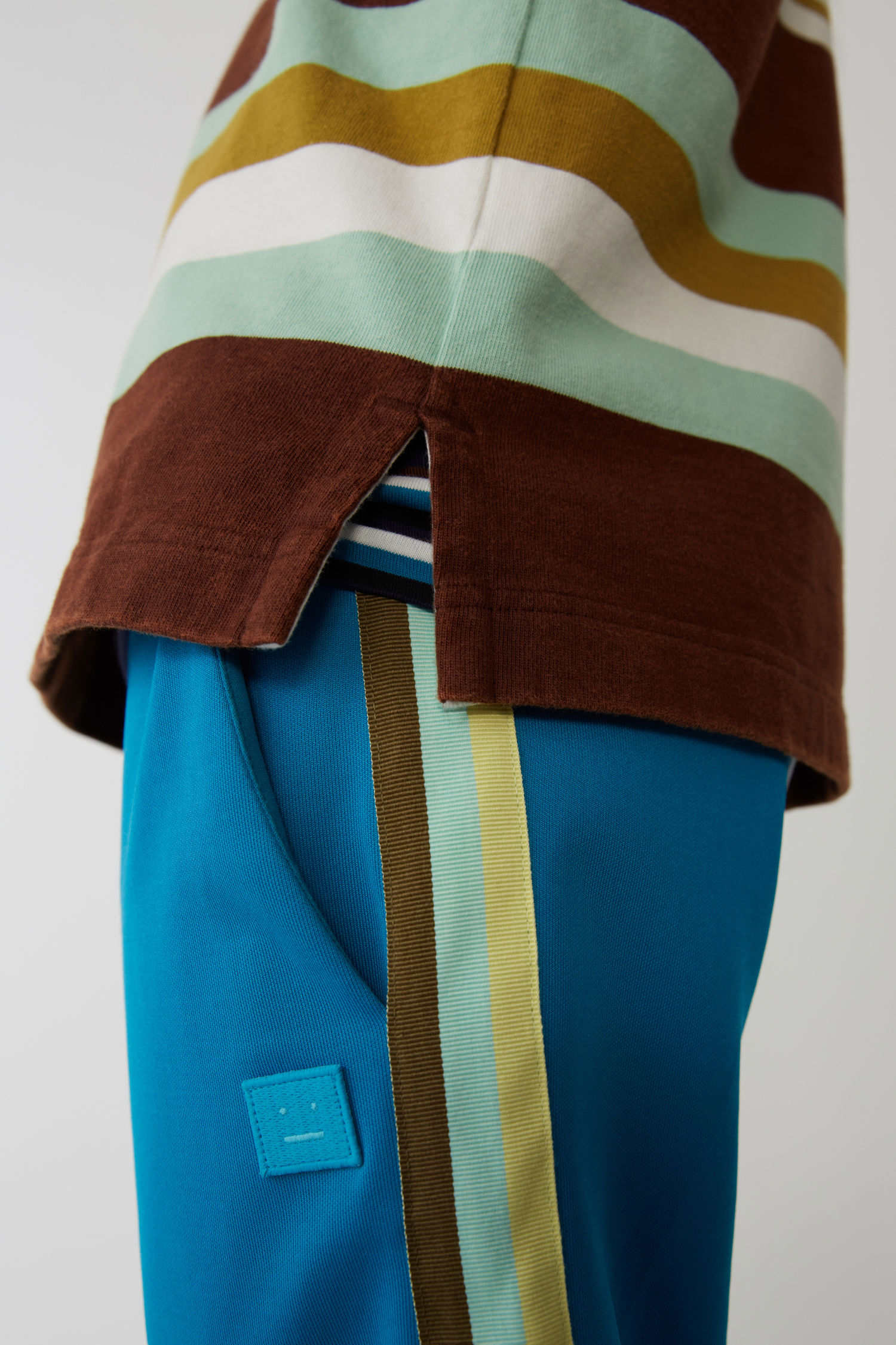 ACNE STUDIOS Rugby shirt brown/mint