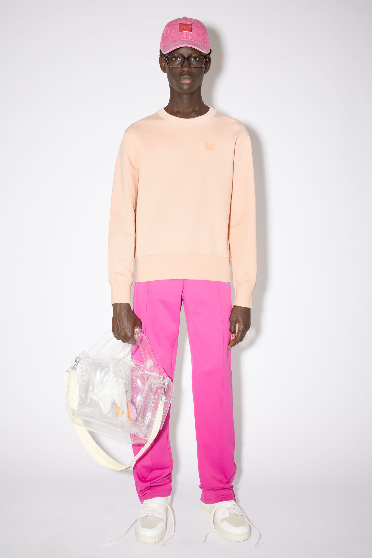 아크네 스튜디오 맨투맨 Acne Studios Crew neck sweatshirt - Powder pink